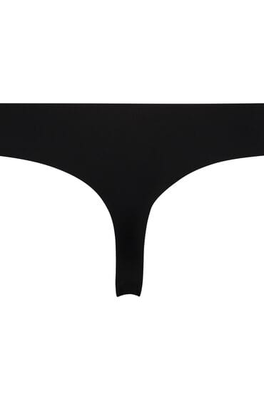 Hunkemöller Dames Lingerie Invisible string basic - Zwart - maat S