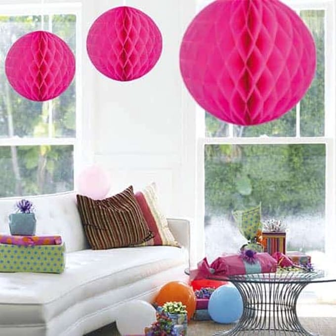 Folat - Honeycomb fuchsia roze 50 cm
