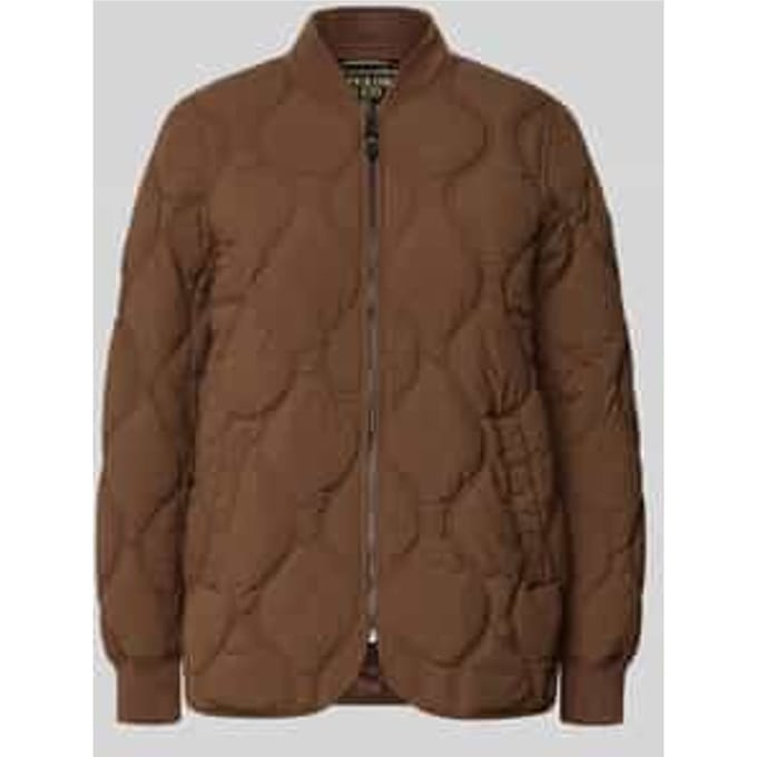 Superdry Korte Onion Quilt Liner Jas Brown Grootte: 36