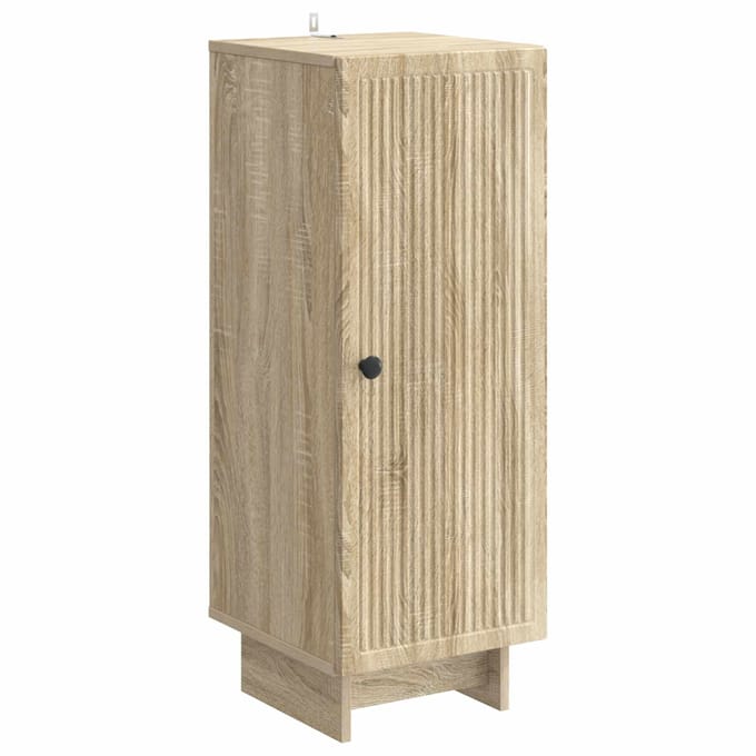 vidaXL - Dressoir - Sonoma - Eiken - 33 - x - 34,5 - x - 90 - cm - Bewerkt - hout