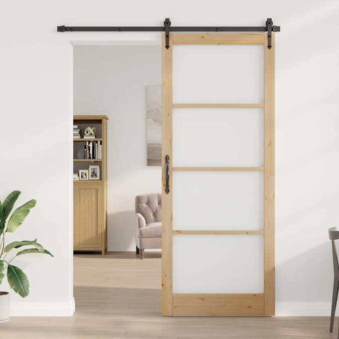 vidaXL - Interne - Deur - ORKDAL - Bruin - 93 - x - 232 - cm