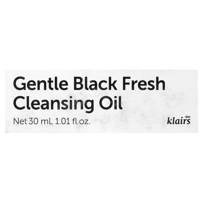 Klairs, Gentle Black Fresh Reinigingsolie, 30 ml (1.01 fl oz) white