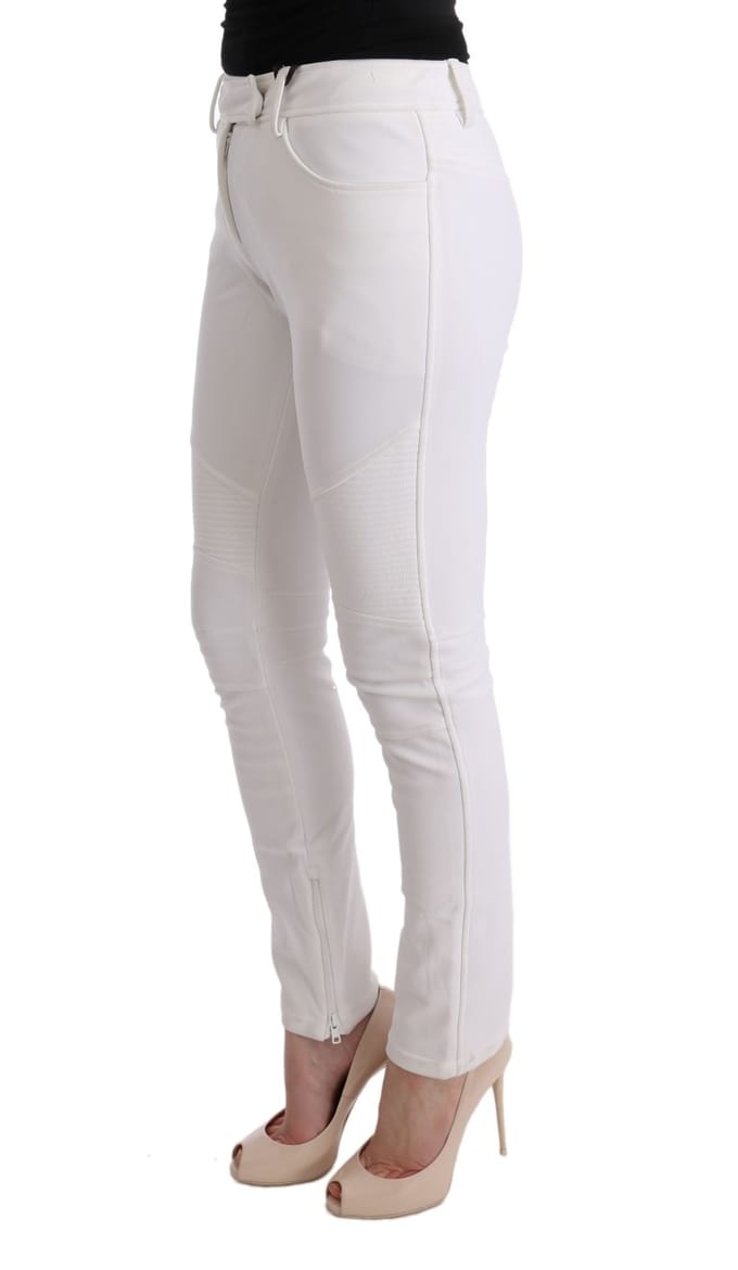 Witte Paneel Detail Broek
