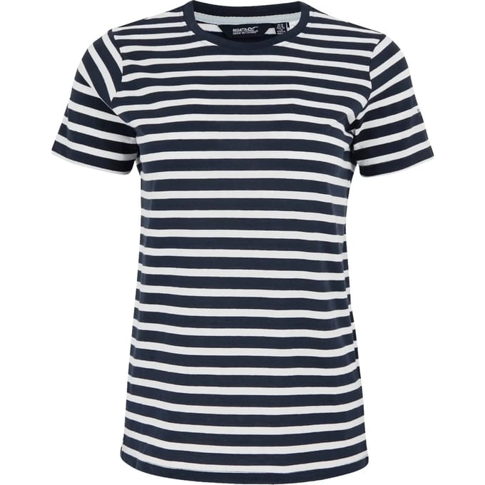 Dames Bayletta T-shirt met korte mouwen en strepen