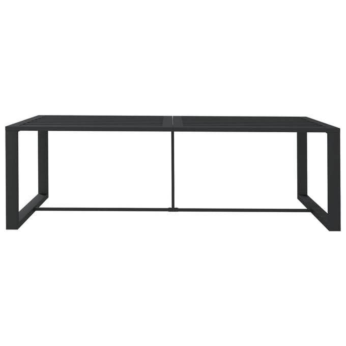 vidaXL - Tuintafel - 120x60x66 - cm - aluminium - antracietkleurig