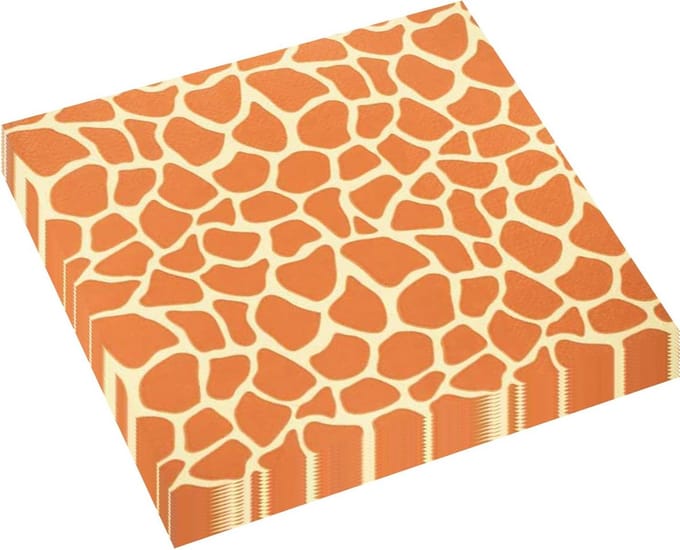 Solidchoice - Jungle Safari Giraffe Print Servetten - 20 Stuks