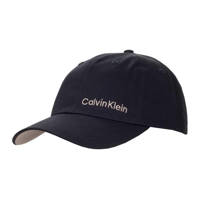 Casquette Dad de Golf pour Homme Calvin Klein avec Logo et Visière Courbée One Size naval