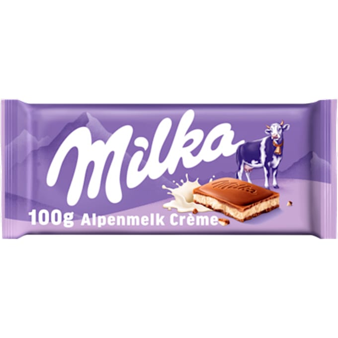 Chocoladereep Alpenmelk Creme