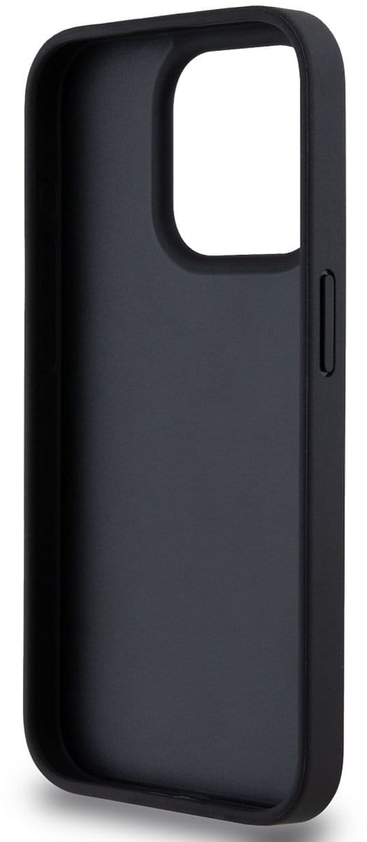 DKNY Checkered Printed Stripe Back Case - Geschikt voor Apple iPhone 14 Pro (6.1") - Zwart