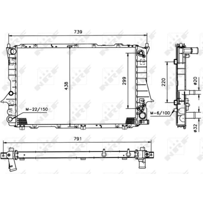Radiator, motorkoeling NRF 51319