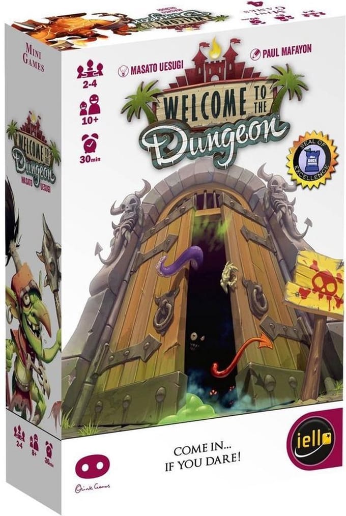 Asmodee bordspel Welcome to the Dungeon - Avontuurlijk kaartspel 2-4 spelers.