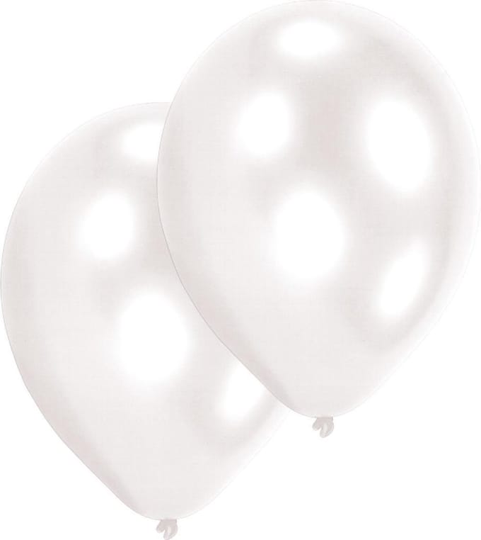 Amscan Ballonnen Wit 10 Stuks 28 Cm