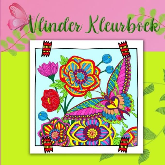 Kleurboek Voor Volwassenen :: Bloemen En Vlinders - Mieke Stevens