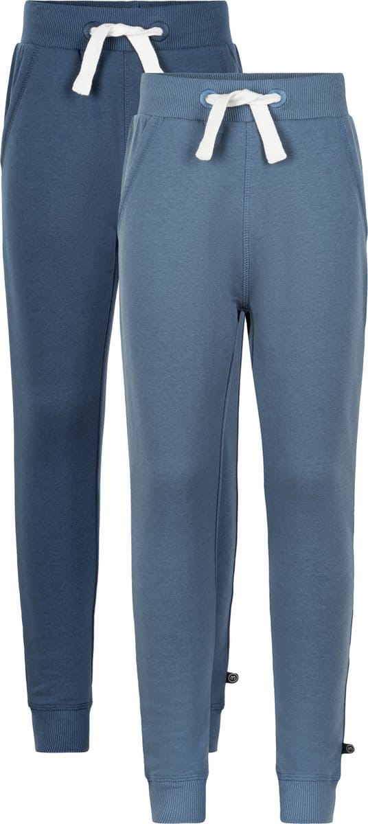 Minymo Joggingbroek Jongens Katoen Blauw 2-delig Mt 140