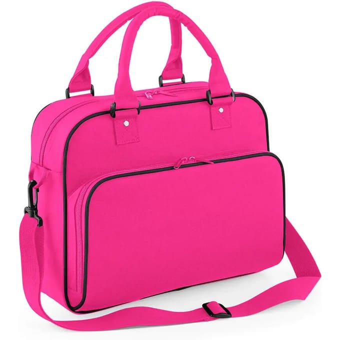 BagBase Junior Dance Bag BG145 - FUCHSIA/BLACK - 39 x 29 x 16 cm