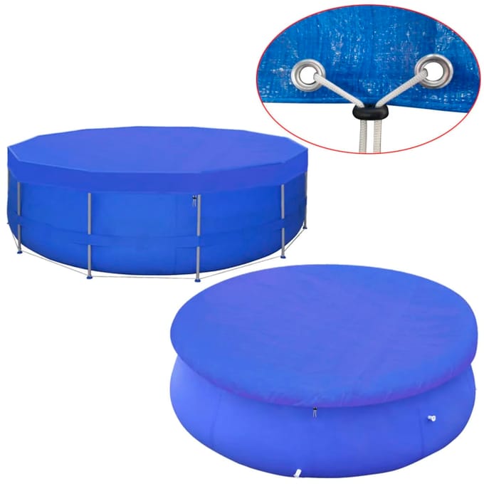 vidaXL - Zwembadafdekking - PE - rond - 460 - cm - 90 - g/m²