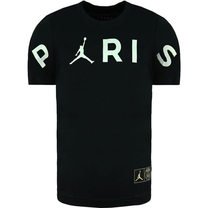 Nike Jordan x Paris Saint-Germain Header Kinderen Zwart T-shirt