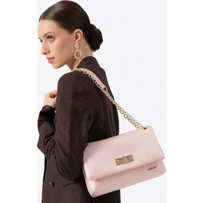 Wittchen - Dames Schoudertas - Gevlochten Ketting - Roze - Polypropyleen