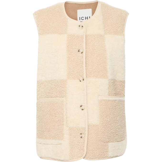 Regular fit gilet van teddybont, model 'Ihtonza'