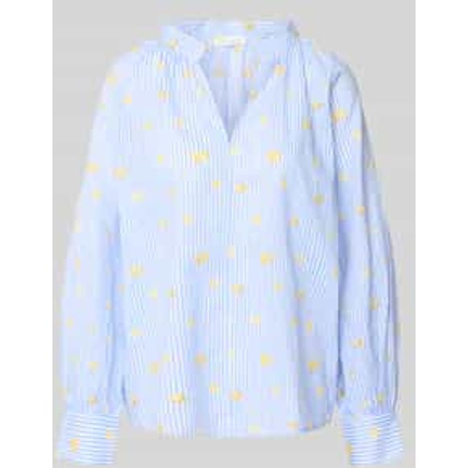 relaxed fit blouse met V-hals