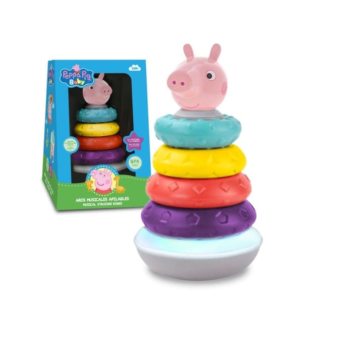 Peppa Pig Stapelbare muziekringen - Pyramide
