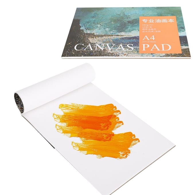 A4 Schilderdoek Olieverf Acryl Kunst Studenten Beginner Oefening Tekengereedschap orange
