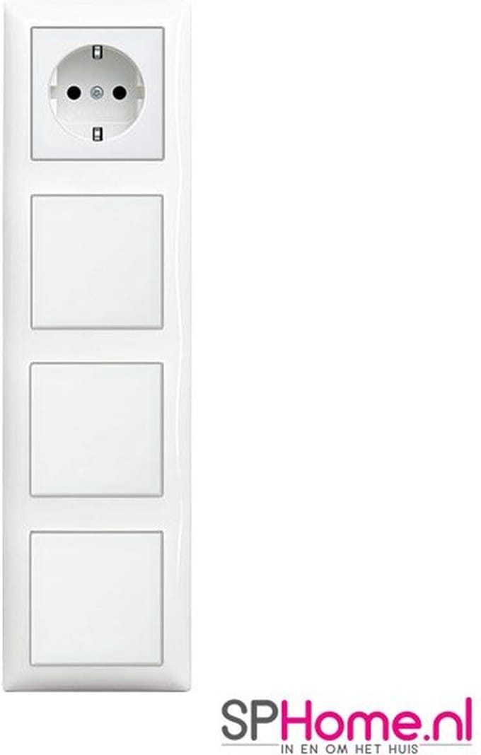 Busch-Jaeger Inbouw Wandcontactdoos 1x Schakelaar 3x