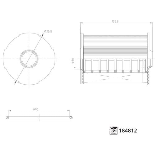 Oliefilter FEBI BILSTEIN 184812