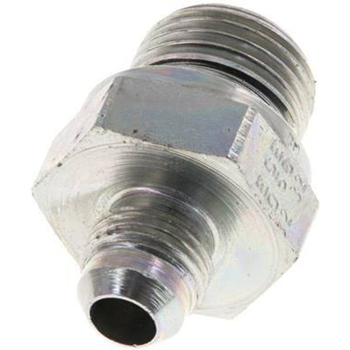 JIC  Dubbele Nippel G1/2'' X UNF 9/16''-18 Staal NBR 275bar [2 Stuks]