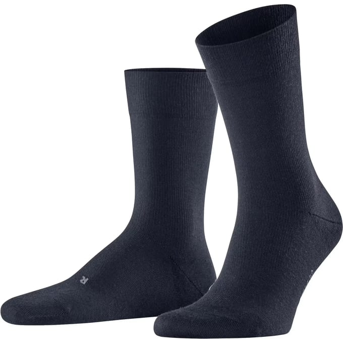 FALKE Stabilizing Wool Everyday met compressiezone functioneel materiaal sokken heren blauw - maat 43-44