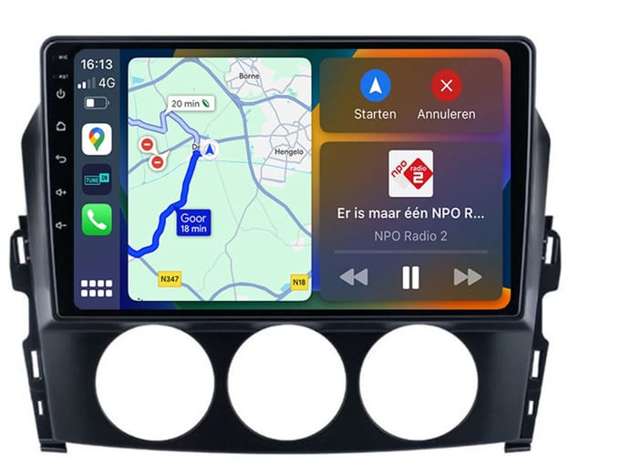 BG4U - Android Navigatie Radio geschikt voor Mazda MX-5 2008-2015 met Apple Carplay en Android Auto