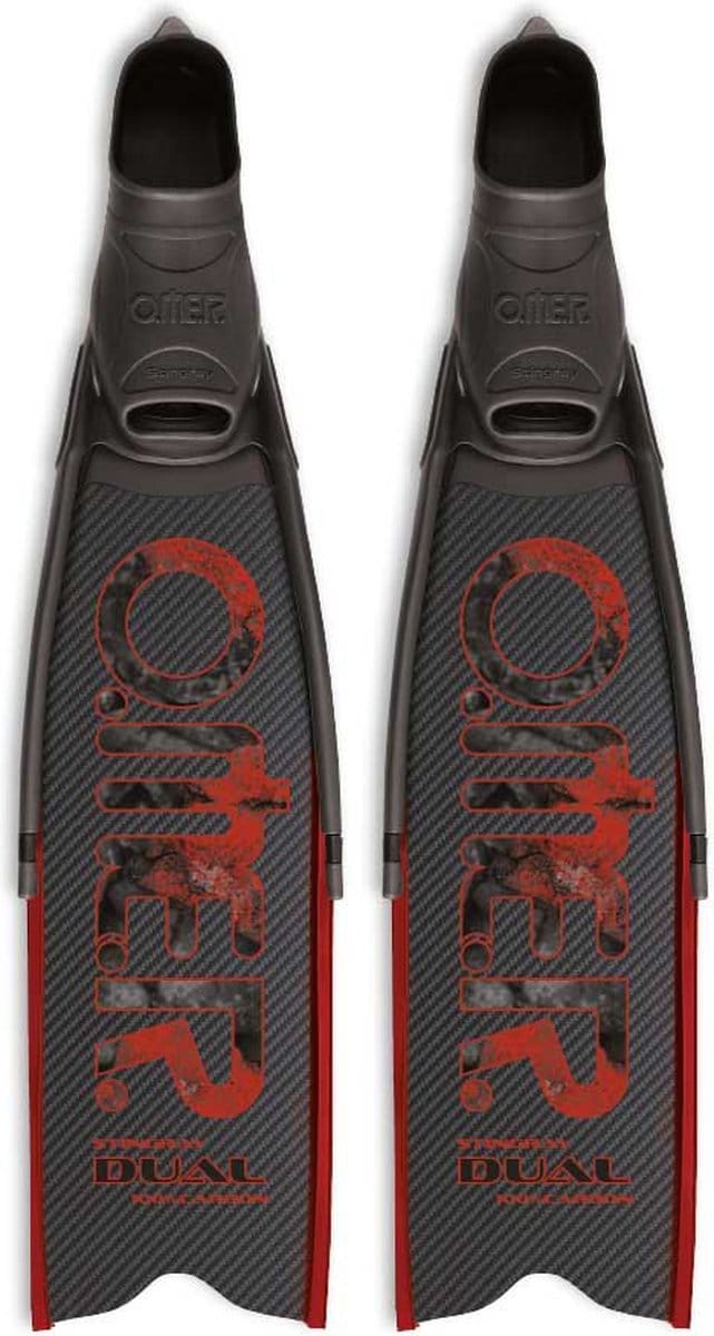 Omer Stingray Dual Carbon Speervissen Vinnen Zwart EU 39-40