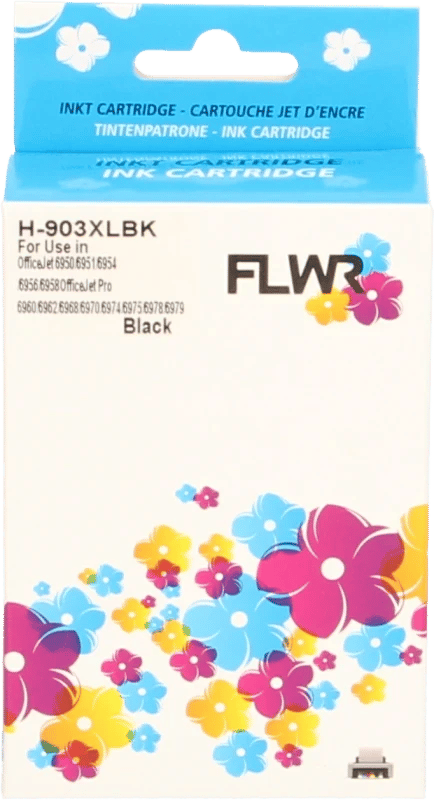 FLWR - Cartridges / HP 903XL / zwart / Geschikt voor HP