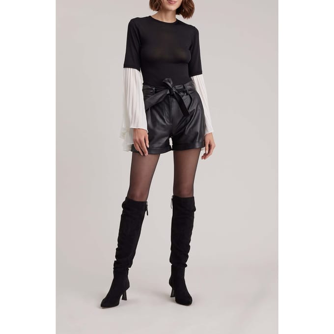 Anne Fontaine Fadette Pullover Black/white Größe: S | Longsleeves Outlet | Damen | Schwarz