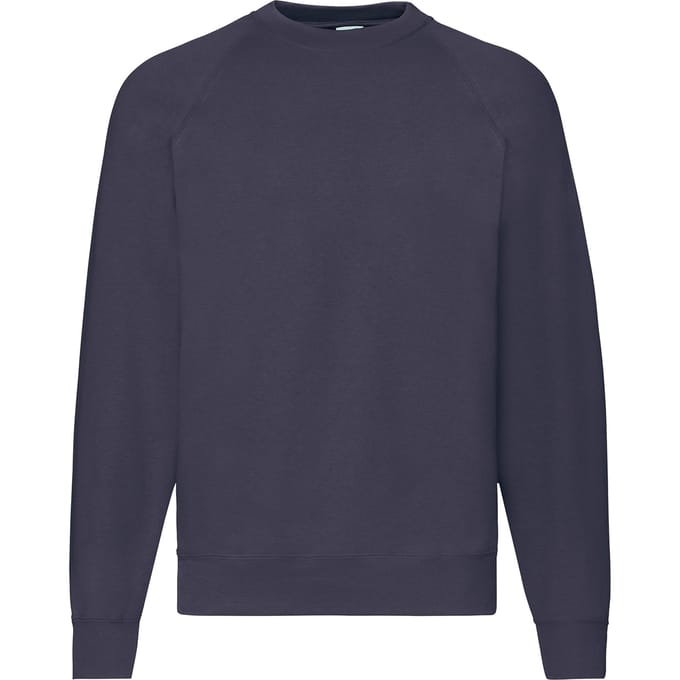 Fruit of the Loom Heren Klassiek 80/20 Raglan Sweatshirt (Deep Navy)