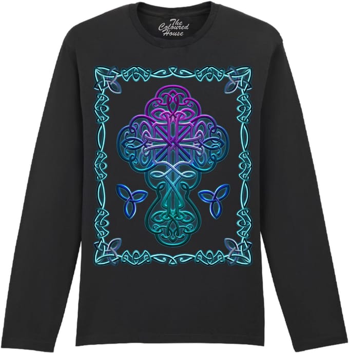 Celtic Cross The Coloured House Longsleeve T-shirt S