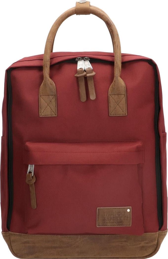 Enrico Benetti Santiago 46178 Rugtas met tabletvak - Bordeaux rood