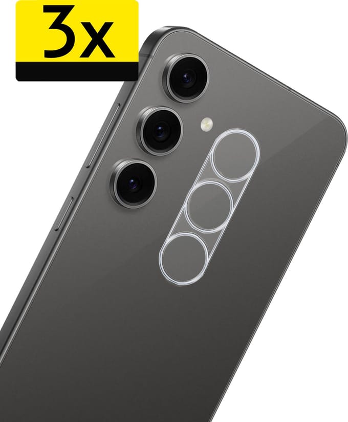 Camera Lens Protector - Geschikt voor Samsung Galaxy S24 FE - 3 Stuks - Camera Screenprotector - Beschermglas - Gehard Glas - Tempered Glass - Screen Protector