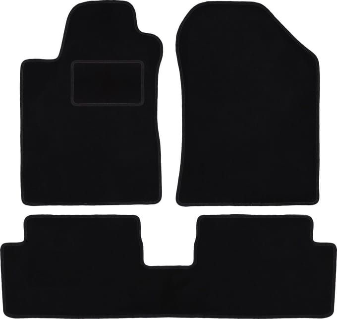 Zwarte veloursmatten voor: Toyota Corolla Verso II minivan (2004-2009)
