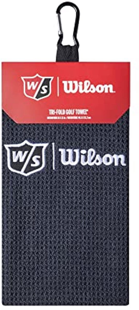 Golfhanddoek Unisex Drievoudig Gevouwen Microvezel Zwart - Compact en Absorberend