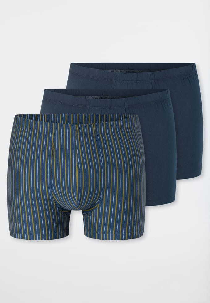 Shorts, set van 3, effen/gestreept, meerkleurig - 95/5 8