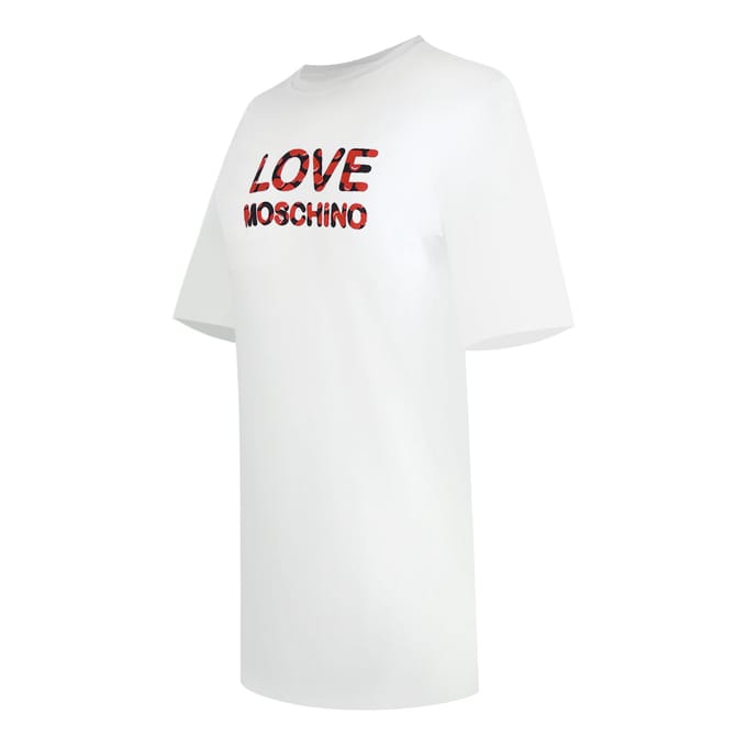 Love Moschino Bubble Logo Wit T-shirt