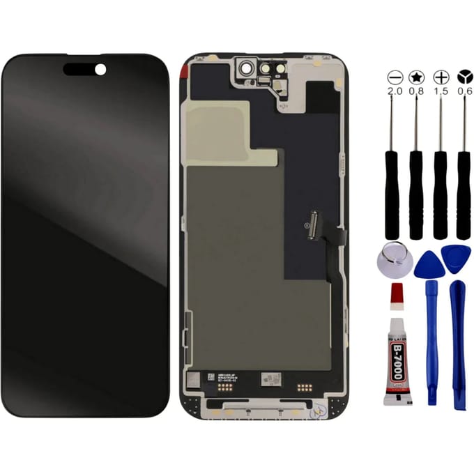Scherm voor iPhone 14 PRO MAX LCD + Gereedschap + zwarte lijm