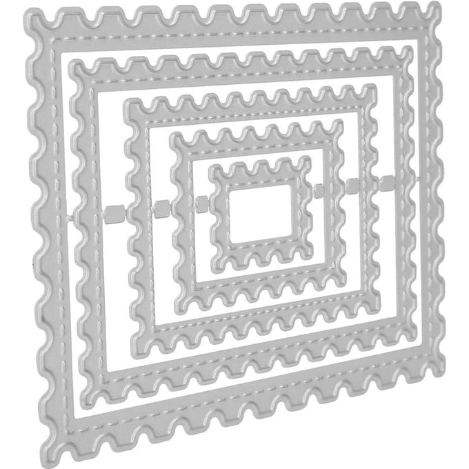 Matrices de découpe artisanales Tampon Forme Cadre Acier au carbone DIY Scrapbooking Décoration d'album white