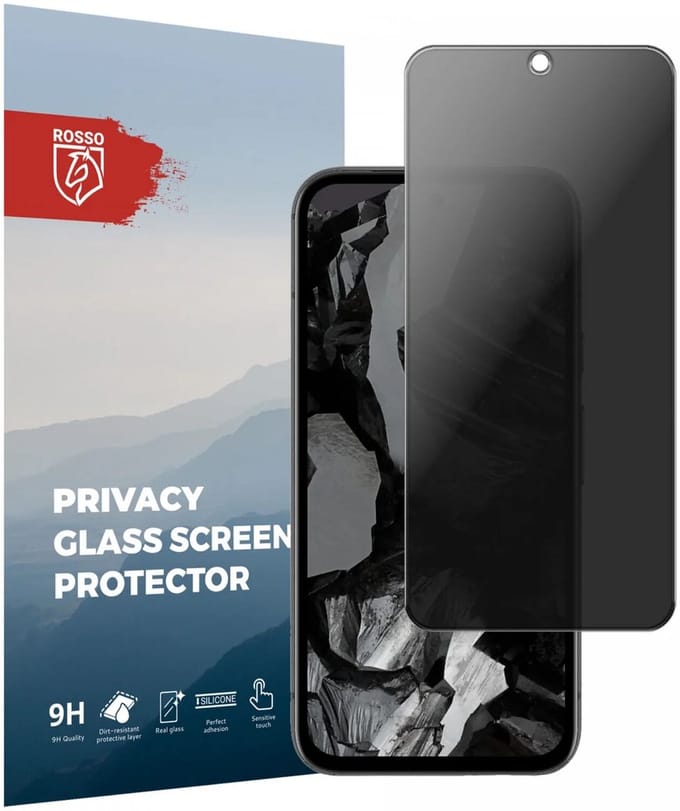 Rosso Privacy Screen Protector Geschikt voor de Google Pixel 8a - 9H Gehard Glas - Case Friendly Tempered Glass - Eenvoudige Installatie