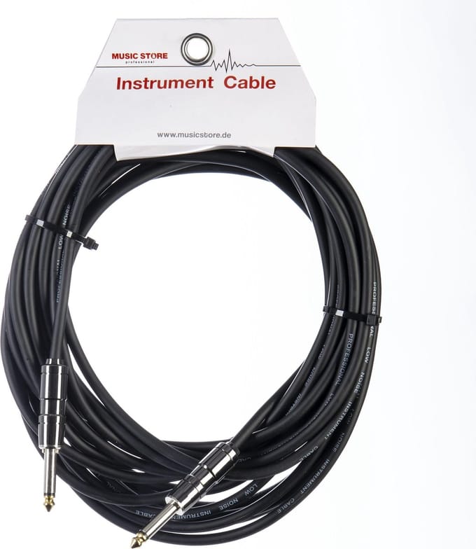 Gitaarkabels - MUSIC STORE Instrument Cable Silent 10m (Black)