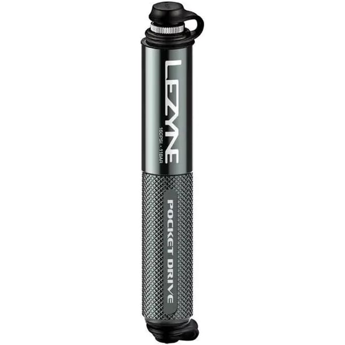 Lezyne Pocket Drive Hv Mini Pomp Zwart 90 Psi