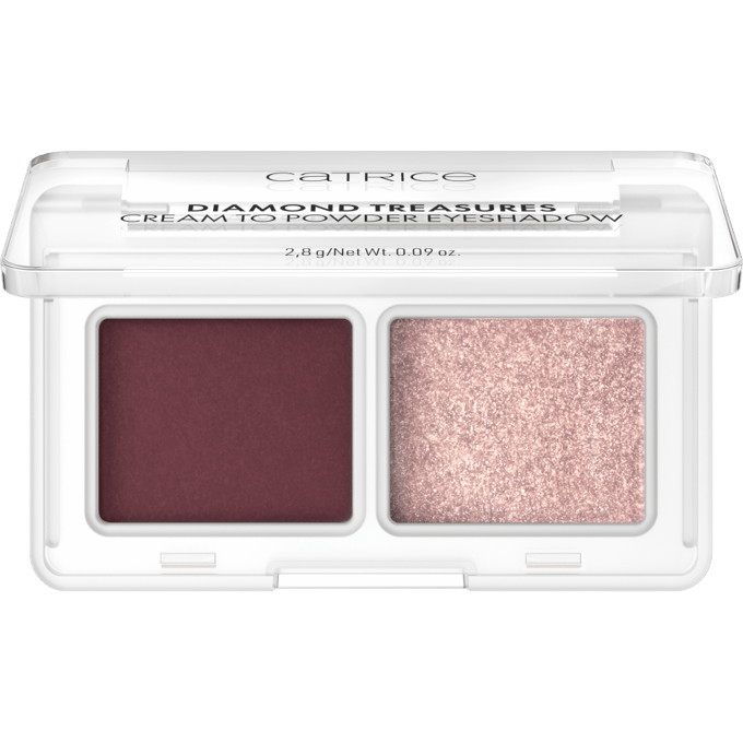 Catrice - Diamond Treasures Cream-to-Powder Oogschaduw - 60 Burgundy Glitz
