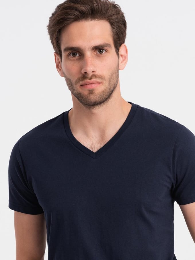 OMBRE T-shirt - Regular Fit - Katoen - Korte Mouw Marine S