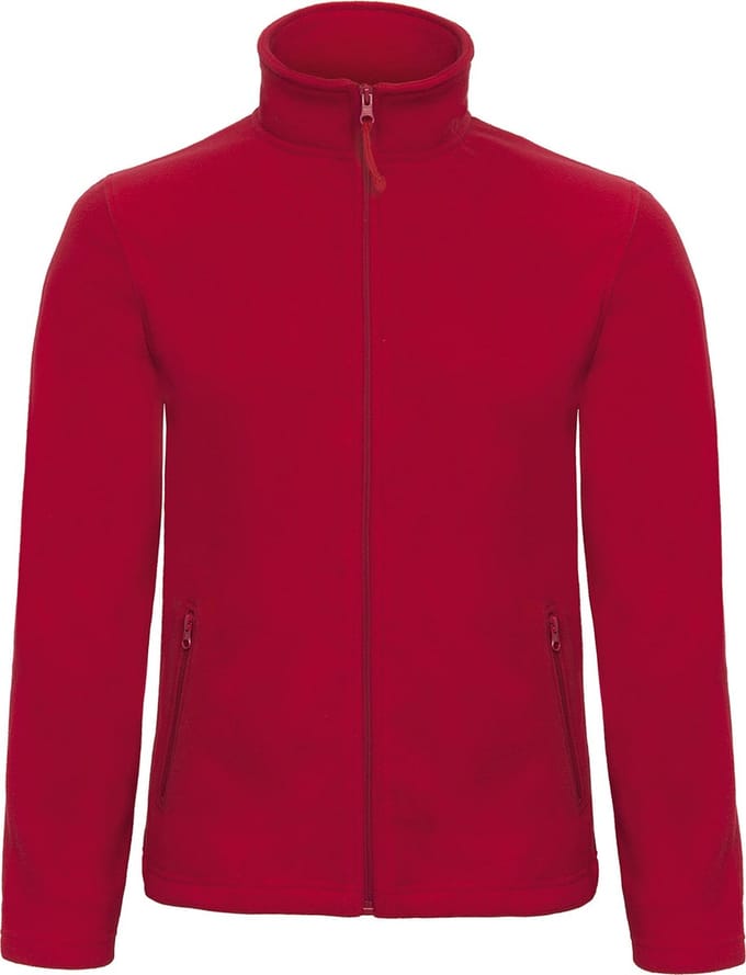 Fleecevest 'ID.501 Micro Fleece Full Zip' Maat M Rood
